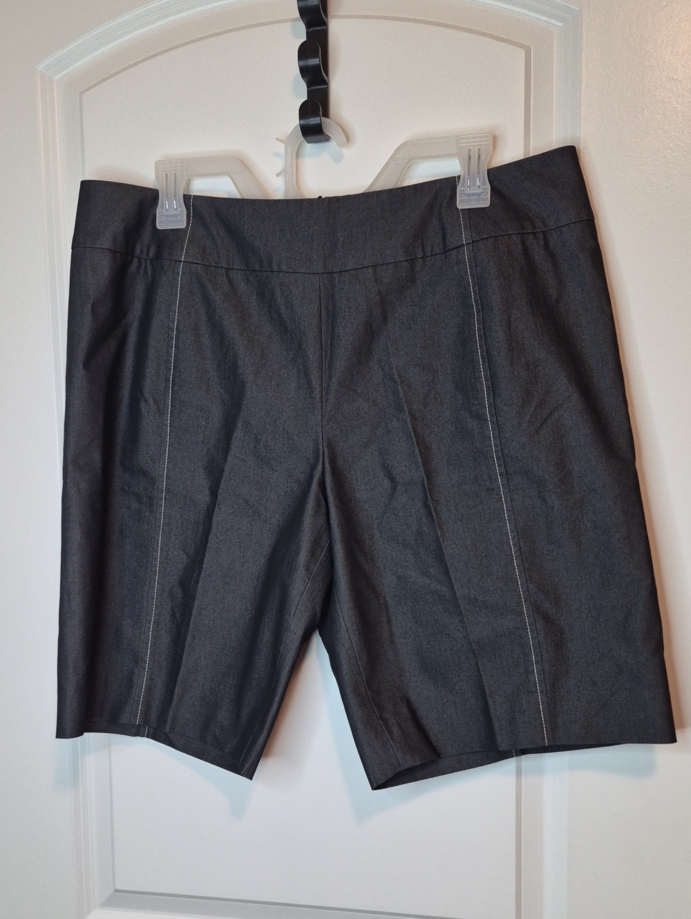 Doncaster Charcoal Gray Tailored Bermuda Shorts Size 14